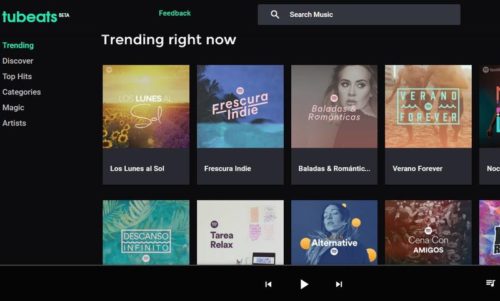 Tubeats ! Un service en ligne permettant d'écouter de la musique en streaming gratuitement